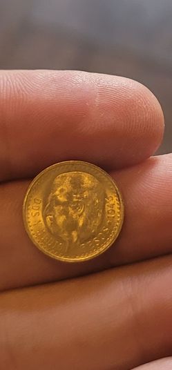 Mexico gold coin 2.5 pesos hidalgo 1945
