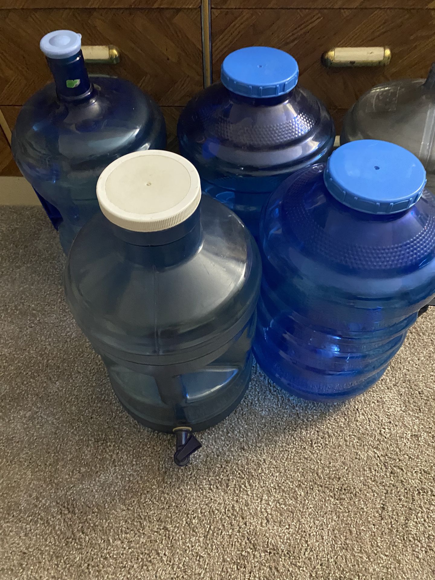 Selling Five - 5 Gallon Water Containers