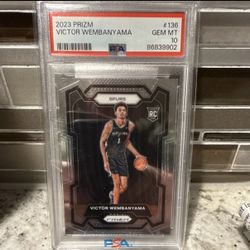 Victor wembanyama wemby prizm rc psa 10
