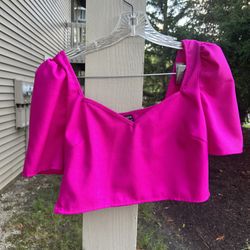 SheIn Fuschia Pink Crop Top
