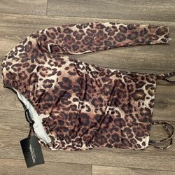 Pretty Little Things Cheatah Top Also Can Be Used As Bathing Suit Top