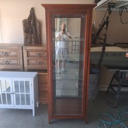 Curio Cabinet/Display Case..Adjustable Shelves..Lighted..75 by 24 by 16