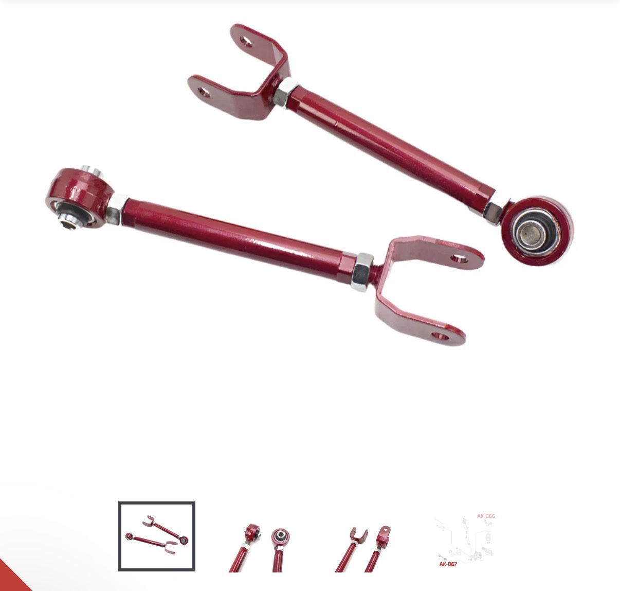 Godspeed Toe Arms Toyota Camry FWD (2018-2028) Rear Arms - Pair