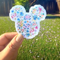 Floral Disney Mickey Head 