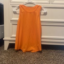 lululemon orange tank top