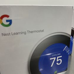 Google Nest Thermostat T3008US Stainless Steel  *New* - $140