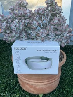 Brand New Sealed TOLOCO Smart Eye Massager with Heat & Bluetooth