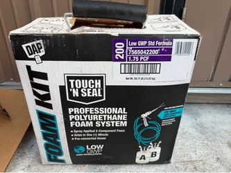DAP (contact info removed) Touch N' Seal 200 BF Low GWP 1.75 PCF FR Kit de espuma de pulverización de célula cerrada