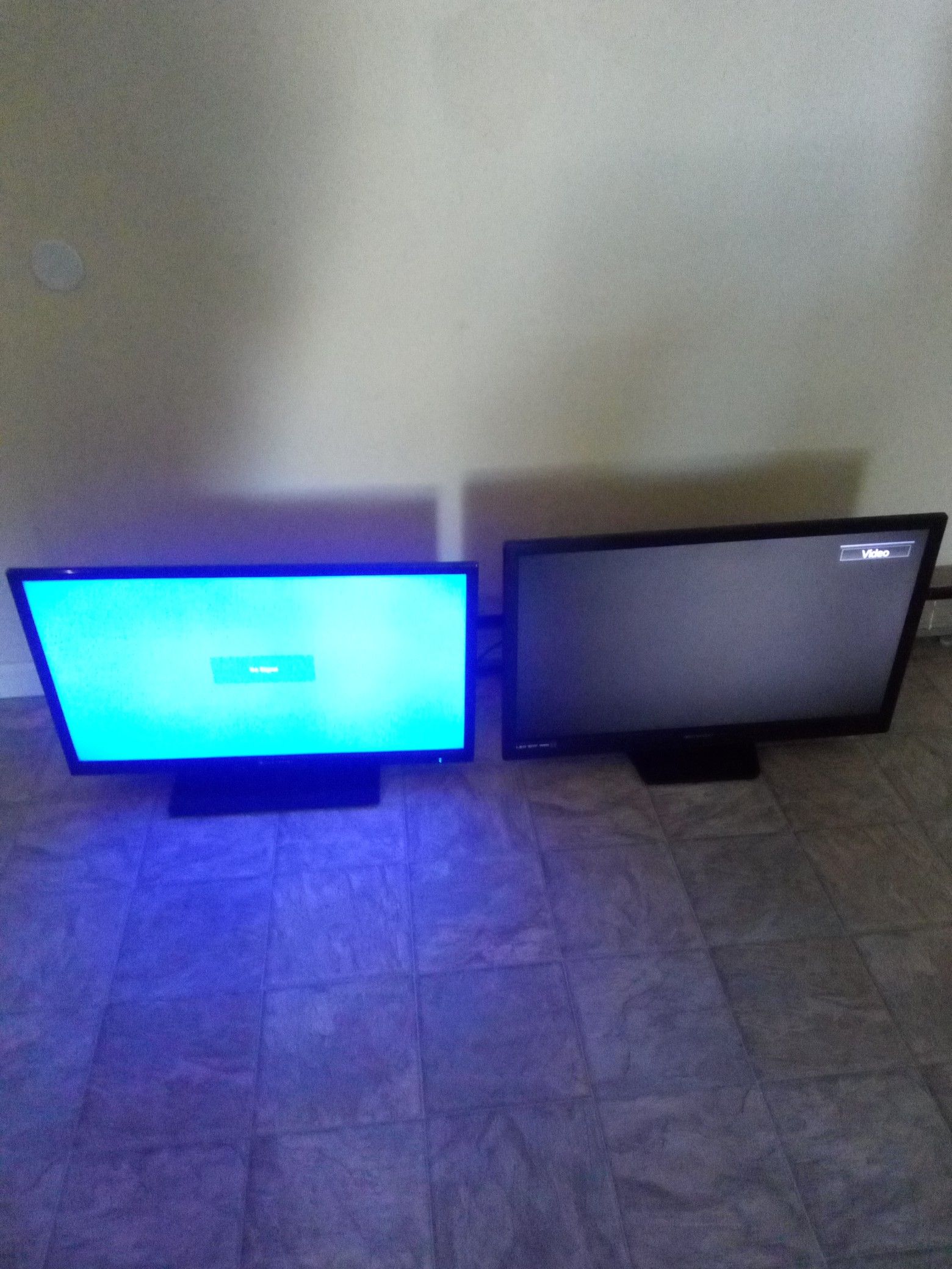 2 (24"inch) Element TVs (no remote)