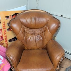 Leather arm Chair