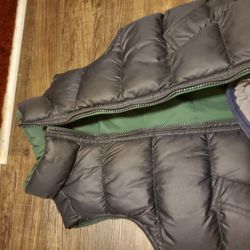 Boys Vests. 1 Soft Fleece 1 Puffy Reversible.