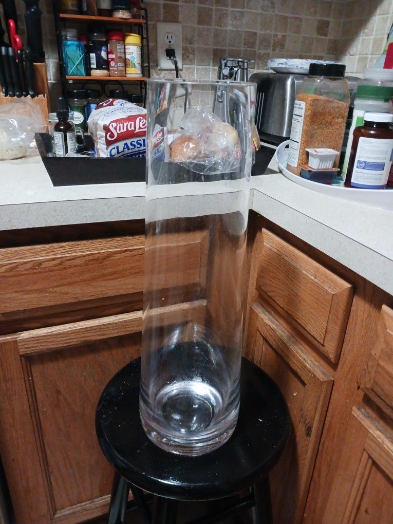 Tall Glass Vase 24in Ht 10 Firm Look My Post Alot Items