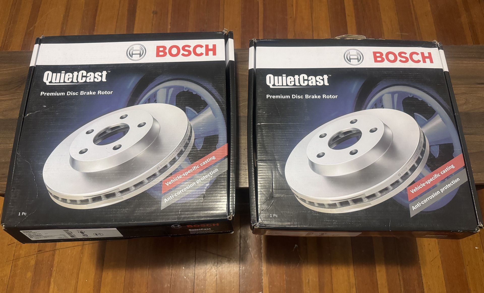 Set of Rear Bosch (contact info removed)1 QuietCast Premium Disc Brake Rotors  NEW IN BOX