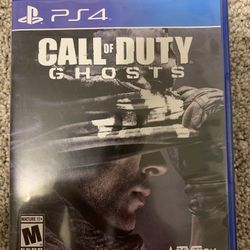 Call Of Duty Ghosts game for ps4