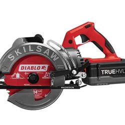 Skil 7-1/4 in. TRUEHVL Cordless Worm Drive SKILSAW with 2 TRUEHVL Batteries, Diablo Blade SPTH77M-22
