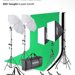 Photography Lighting kit with Backdrops, 8.5x10ft - $40 - Queen Creek 