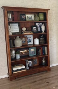 Solid mahogany wood book case