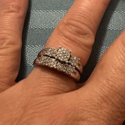 Wedding & Engagement Ring  Set  