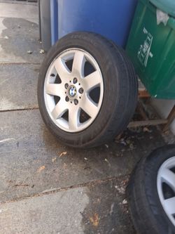 4 BMW tires on stock rims