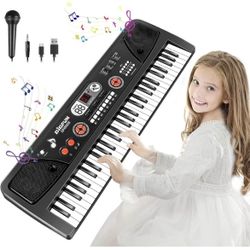 Keyboard Piano for Kid - 61 Key Fun Electronic Toddler Kids Pianos with LED Screen & Microphone! Unlock Creativity | Spark Joy in Music | Fantastic Gi