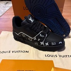 Black Monogram Sneakers (ON SALE)