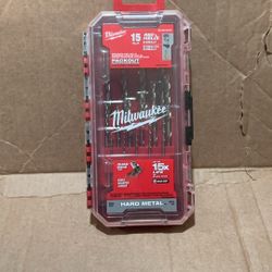 Milwaukee 15 Piece, Red, Helix Cobalt Hard Metal Drill Drillbit