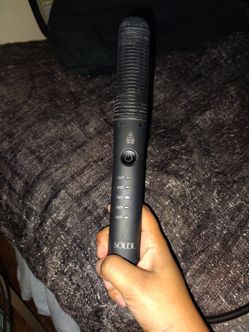 Hair straightener brush