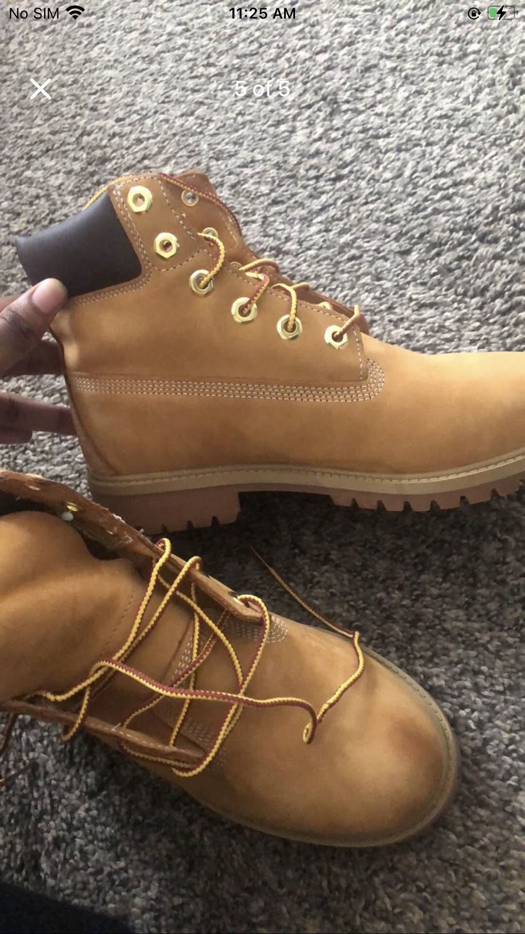 Grade school Timberlands 