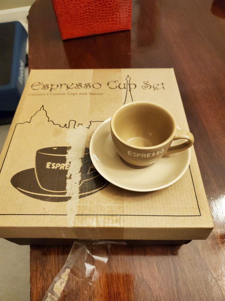Set of 6 espresso cups