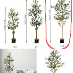 Brand new 7ft /84”/210cm artificial plants faux olive tree