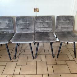 Suzette Velvet Side Chair - Set of  2 Like  New