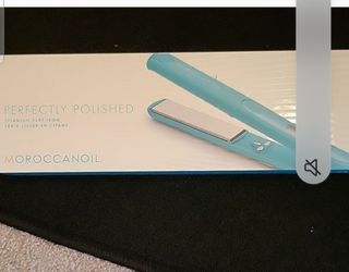 Perfectly Polished Moroccan Oil Titanium Flat Iron