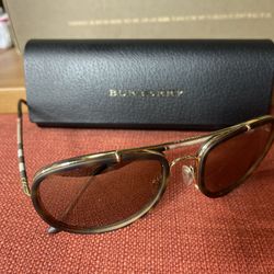 Burberry Men's Havana Mirrored Sunglasses