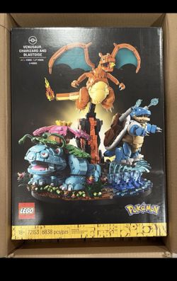 Pokemon Lego Venusaur, Charizard and Blastoise