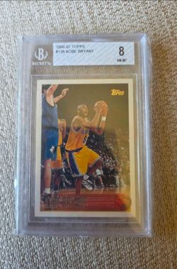 1996-97 Topps Kobe Bryant RC Rookie #138 BGS 8 NM-MT
