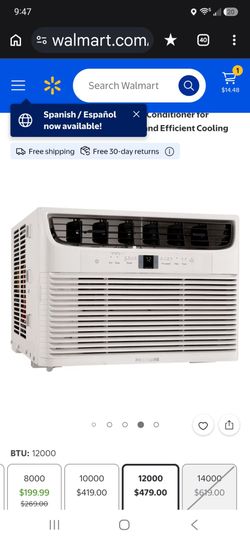 Frigidaire 12,000 BTU Window Air Conditioner w/Remote- Cools up to 550 sq ft