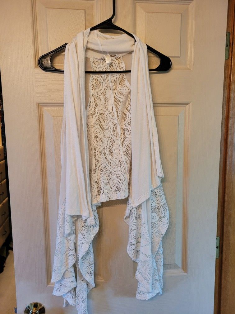 Sleeveless Cardigan - Size M 