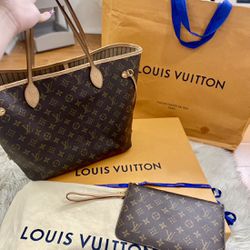 Louis Vuitton Never Full MM Authentic