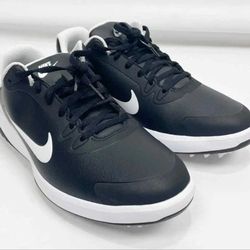 Brand New NIKE GOLF SHOES BLACK WHITE Men Size 8 Wide