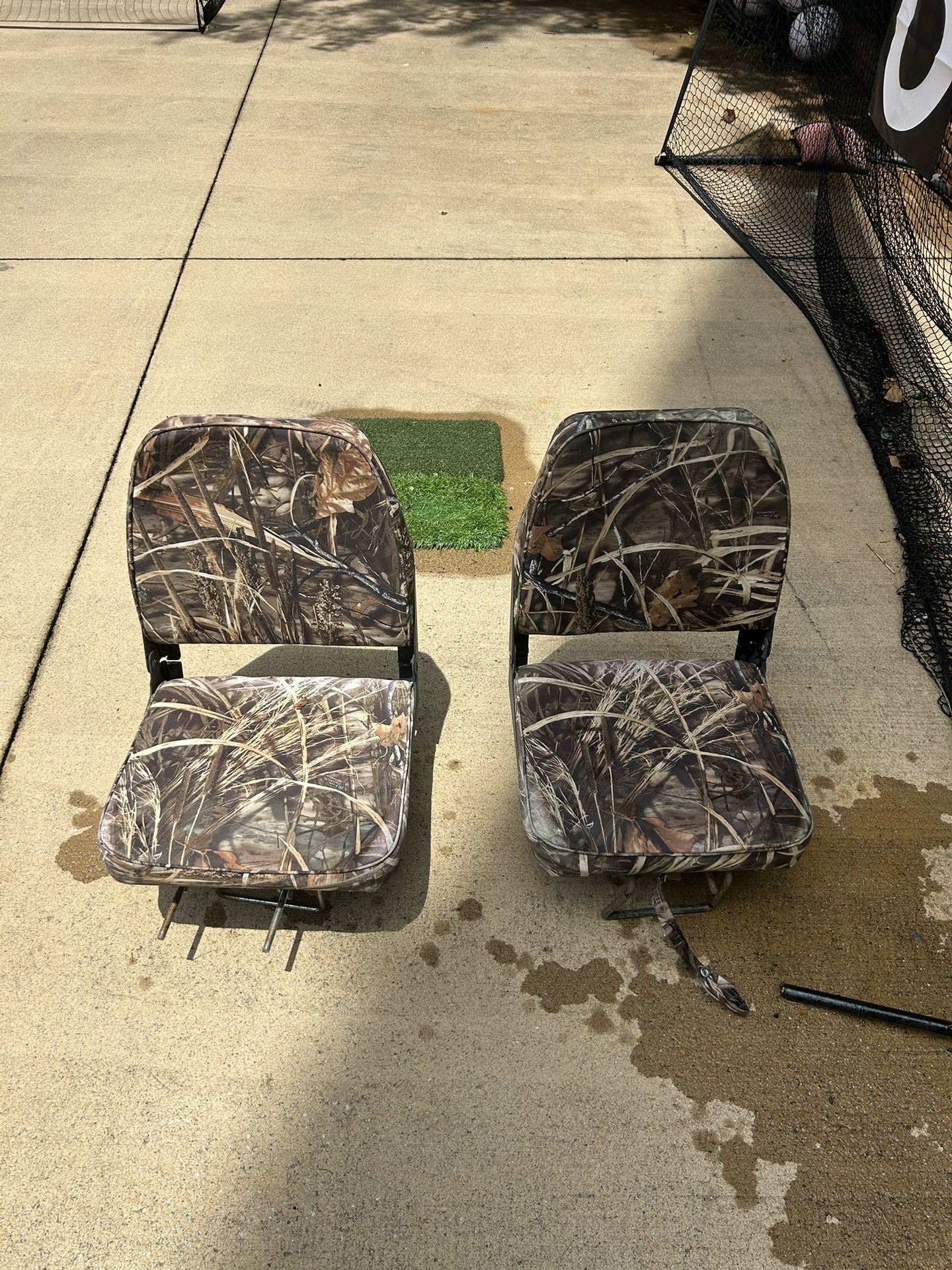 Camo Jon Boat Seats With Clamps
