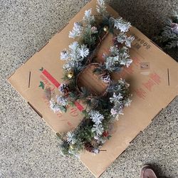 Flocked Pine Wreath