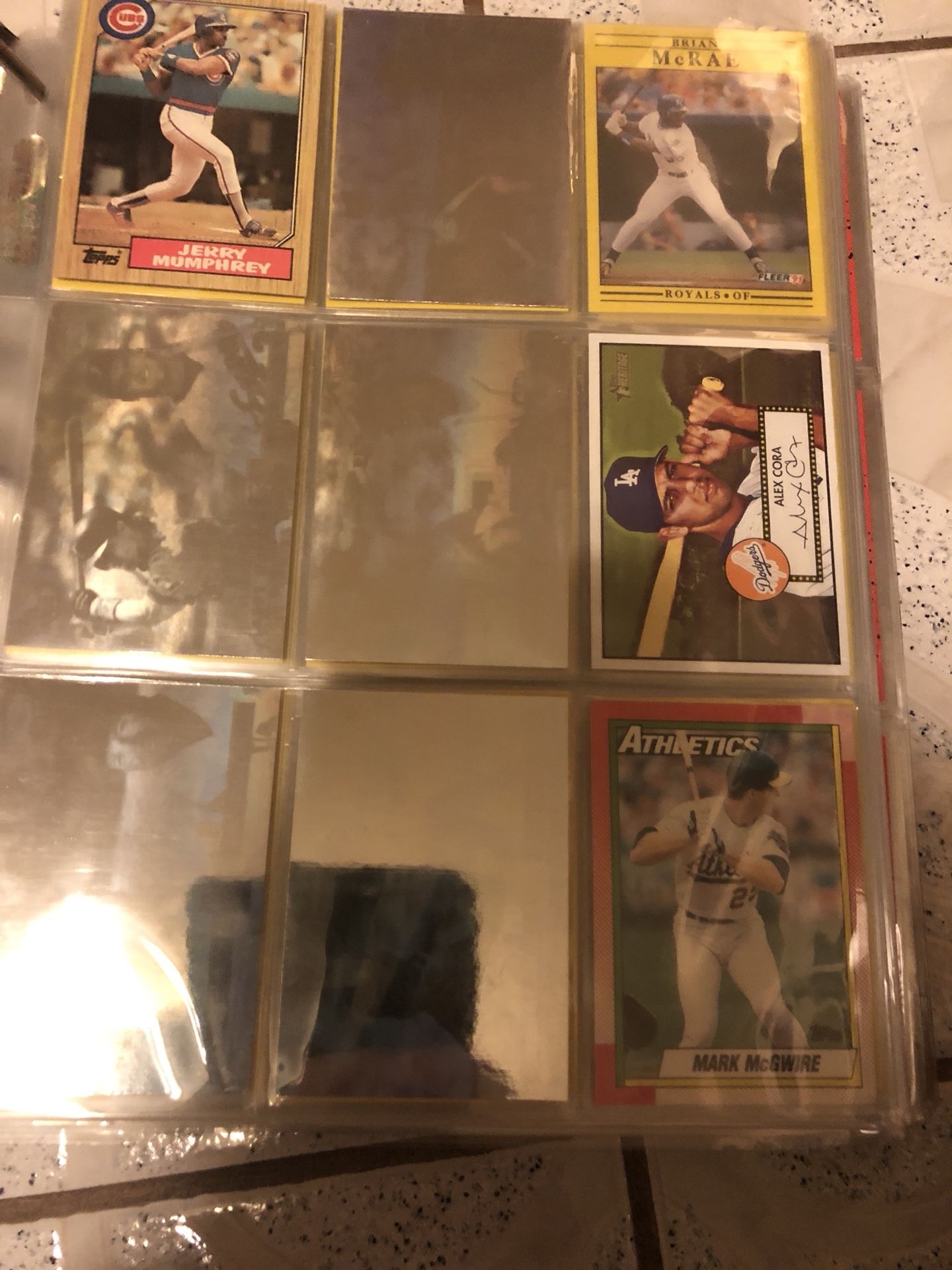 Baseball and football cards for the low
