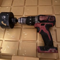 Milwaukee Drill & Whole Saw 