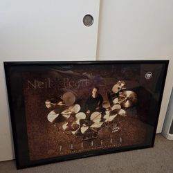 Neil Peart Sabian Framed Poster 