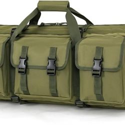 DULCE DOM 36 inch Double Rifle Case Soft Gun Bag for Rifles Pistols Storage & Transportation, All Around Shooting Range Tactical Backpack for Hunters 