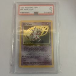 Pokémon TCG Mr. Mime Jungle 6/64 Holo Unlimited Holo Rare PSA 7
