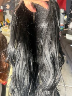 Black Wavy Lace Frotnt Wig