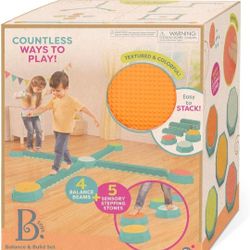 B. toys Sensory Balance Beams for Active Play Balance and Build Set