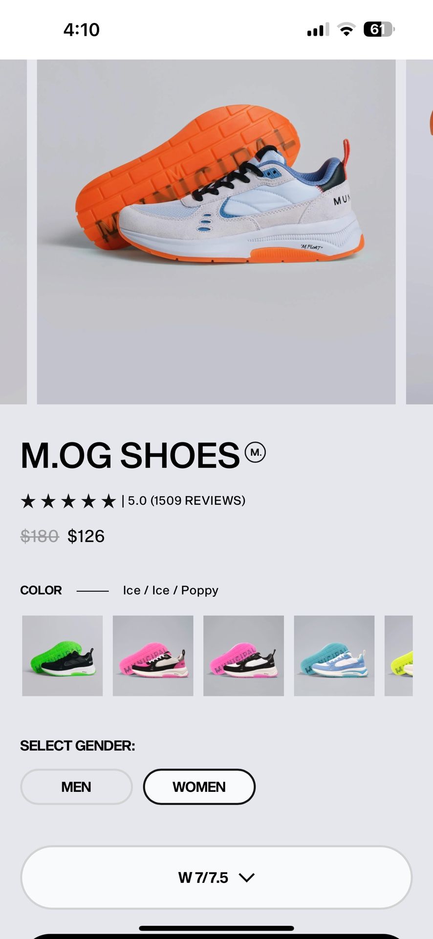 Municipal Origin Sneakers Womens 7-7.5