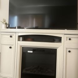 TV Stand with Electric Fireplace